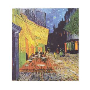Cafe Terrace bij nacht door Vincent Van Gogh Notitieblok