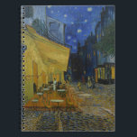 Cafe Terrace bij nacht door Vincent van Gogh Notitieboek<br><div class="desc">Cafe Terrace bij nacht. In 1888 getekend door Vincent van Gogh. Dit afbeelding is openbaar.</div>