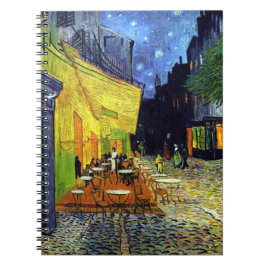 Cafe Terrace bij nacht door Vincent Van Gogh Notitieboek