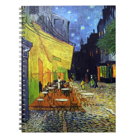 Cafe Terrace bij nacht door Vincent Van Gogh Notitieboek (Voorkant)