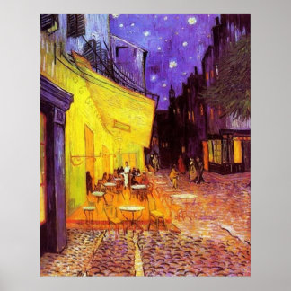 Cafe Terrace bij nacht door Vincent van Gogh Poste Poster