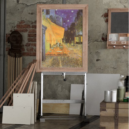Cafe Terrace bij nacht door Vincent van Gogh Poster
