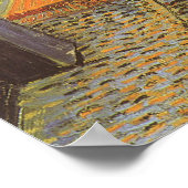 Cafe Terrace bij nacht door Vincent van Gogh Poster (Hoek)