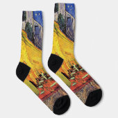 Cafe Terrace bij nacht door Vincent van Gogh Sokken (Rechts)