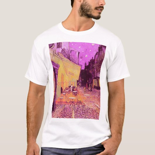 Café Terrace bij nacht door Vincent van Gogh T-shirt (Voorkant)