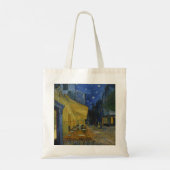 Cafe Terrace bij nacht door Vincent van Gogh Tote Bag (Achterkant)