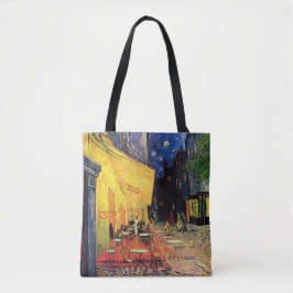 Cafe Terrace bij nacht door Vincent van Gogh Tote Bag