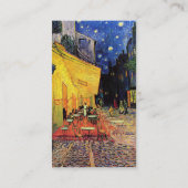 Cafe Terrace bij nacht door Vincent van Gogh Visitekaartje (Achterkant)