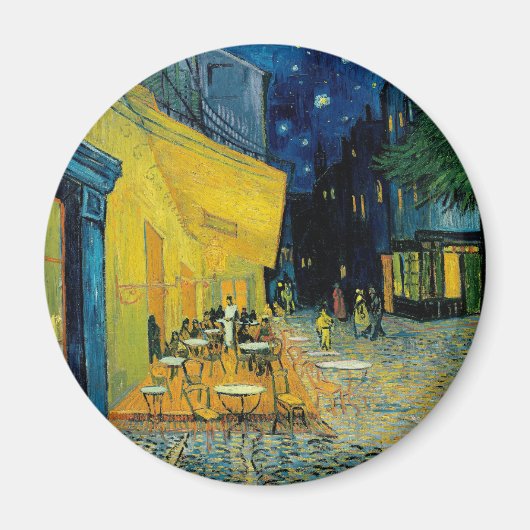 Café Terrace bij nacht Magneet (Voorkant)