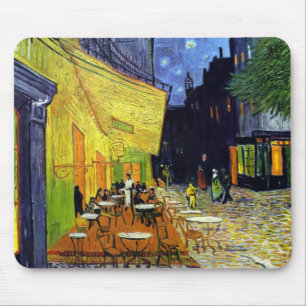 Cafe Terrace bij nacht Muismat