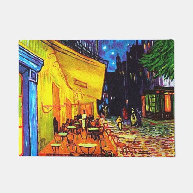Café Terrace bij nacht schilderen Vincent van Gogh Deurmat (Voorkant)