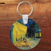 Café Terrace bij nacht Sleutelhanger (Voorkant)