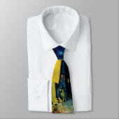 Café Terrace bij nacht Stropdas (Gebonden)