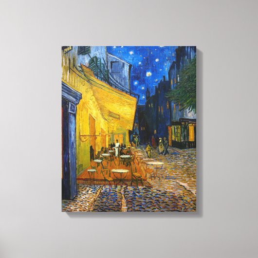Cafe Terrace bij nacht | Van Gogh | Canvas Afdruk (Voorkant)