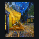 Cafe Terrace bij nacht | Van Gogh | Poster<br><div class="desc">Cafe Terrace in Night is een schilderij uit 1888 van Vincent Van Gogh.</div>