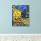 Cafe Terrace bij nacht | Vincent van Gogh Canvas Afdruk (Insitu (Houten vloer))