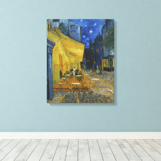 Cafe Terrace bij nacht | Vincent van Gogh Canvas Afdruk