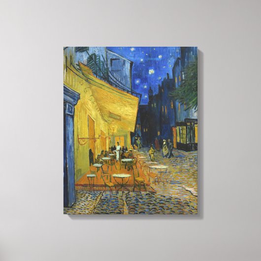 Cafe Terrace bij nacht | Vincent van Gogh Canvas Afdruk (Voorkant)
