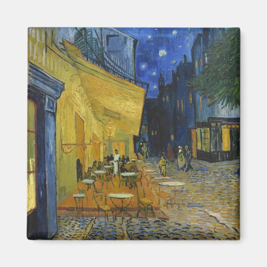 Cafe Terrace bij nacht | Vincent van Gogh Magneet (Voorkant)