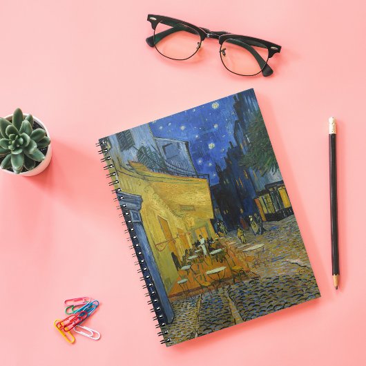 Cafe Terrace bij nacht | Vincent van Gogh Notitieboek