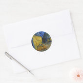 Cafe Terrace bij nacht | Vincent van Gogh Ronde Sticker (Envelop)