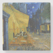 Cafe Terrace bij nacht | Vincent van Gogh Stenen Onderzetter (Voorkant)