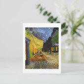 Cafe Terrace bij Night Van Gogh Feestdagenkaart (Staand voorkant)