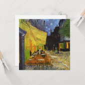 Cafe Terrace bij Night Van Gogh Kaart (Voorkant / Achterkant in situ)