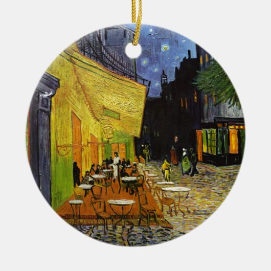 Cafe Terrace bij Night Van Gogh Keramisch Ornament (Voorkant)