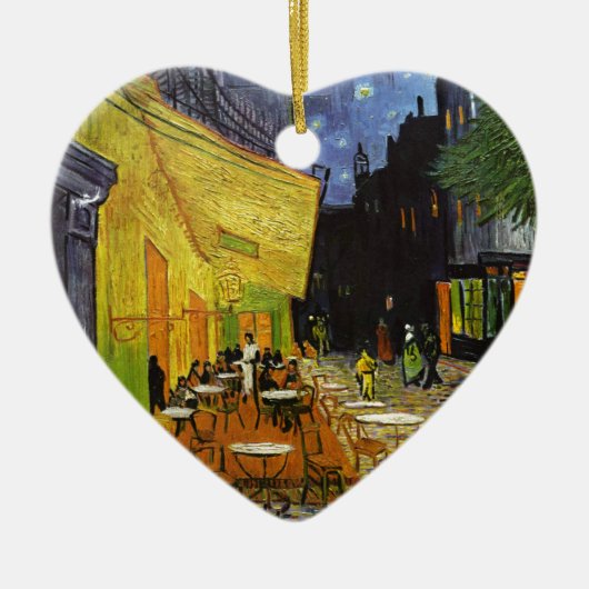 Cafe Terrace bij Night Van Gogh Keramisch Ornament (Voorkant)