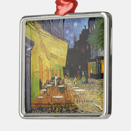 Cafe Terrace bij Night Van Gogh Metalen Ornament (Links)