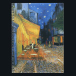 Cafe Terrace bij Night Van Gogh notebook Notitieboek<br><div class="desc">Café Terrace te Night,  ook bekend als The Cafe Terrace on the Place du Forum,  werd half september 1888 geschilderd door Vincent van Gogh in Arles,  Frankrijk.</div>