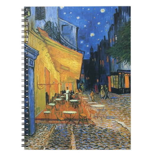 Cafe Terrace bij Night Van Gogh notebook Notitieboek (Voorkant)