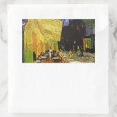 Cafe Terrace bij Night Van Gogh Rechthoekige Sticker (Tas)
