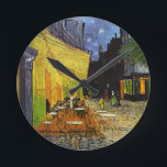 Cafe Terrace bij Night Van Gogh Ronde Klok<br><div class="desc">Post-impressionistische schilderkunstenaar Vincent Van Gogh's grote kunstwerken en schilderijen</div>
