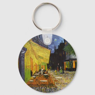 Cafe Terrace bij Night Van Gogh Sleutelhanger