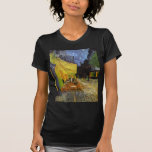 Cafe Terrace bij Night Van Gogh T-shirt<br><div class="desc">Post-impressionistische schilderkunstenaar Vincent Van Gogh's grote kunstwerken en schilderijen</div>