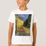 Cafe Terrace bij Night Van Gogh T-shirt<br><div class="desc">Post-impressionistische schilderkunstenaar Vincent Van Gogh's grote kunstwerken en schilderijen</div>