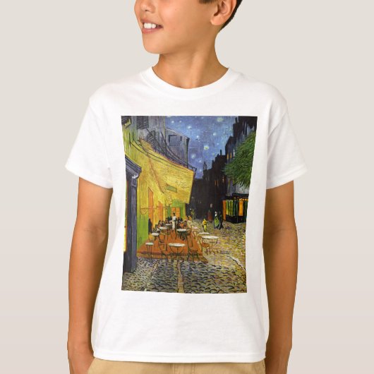 Cafe Terrace bij Night Van Gogh T-shirt (Voorkant)