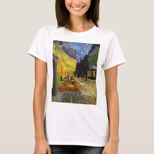 Cafe Terrace bij Night Van Gogh T-shirt (Voorkant)