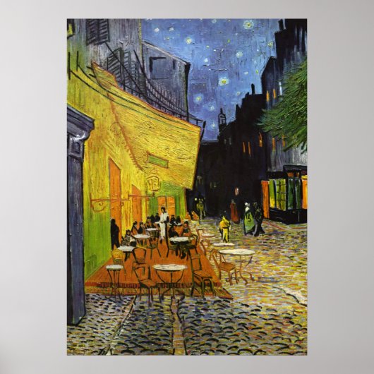 Cafe Terrace in het Poster Night Van Gogh (Voorkant)