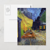 Cafe Terrace in Night door Vincent van Gogh 1888 Briefkaart (Voorkant / Achterkant)