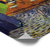 Cafe Terrace in Night door Vincent van Gogh 1888 Poster (Hoek)