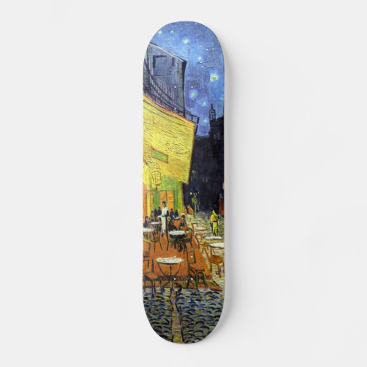 Cafe Terrace in Night door Vincent van Gogh 1888 Skateboard (Voorkant)