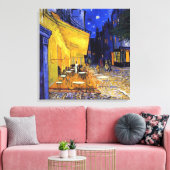 Cafe Terrace in Night France Vincent van Gogh Canvas Afdruk (Insitu (Woonkamer))