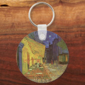 Cafe' Terrace in Night Van Gogh koffiehuis Sleutelhanger (Voorkant)
