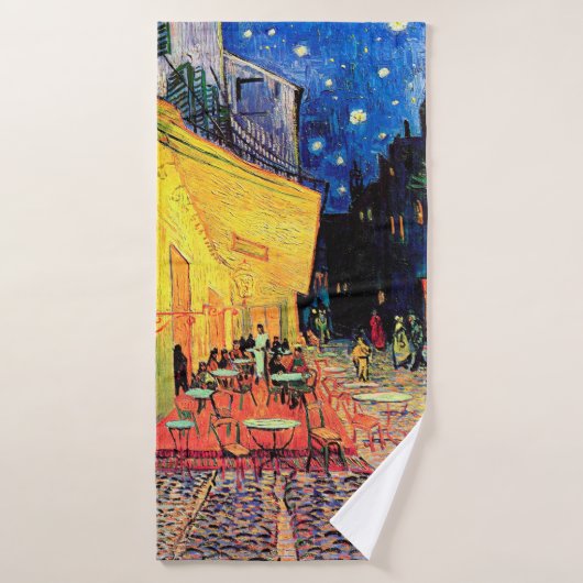 Cafe Terrace in Night, Vincent van Gogh, 1888 Badhanddoek (Badhanddoek)