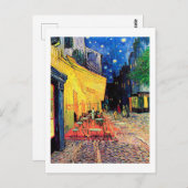 Cafe Terrace in Night, Vincent van Gogh, 1888 Briefkaart (Voorkant / Achterkant)