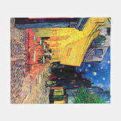 Cafe Terrace in Night, Vincent van Gogh Fleece Deken (Voorkant (Horizontaal))
