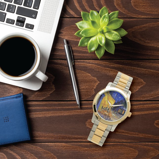 Cafe Terrace in Night Vincent van Gogh Horloge (Creator heeft geüpload)